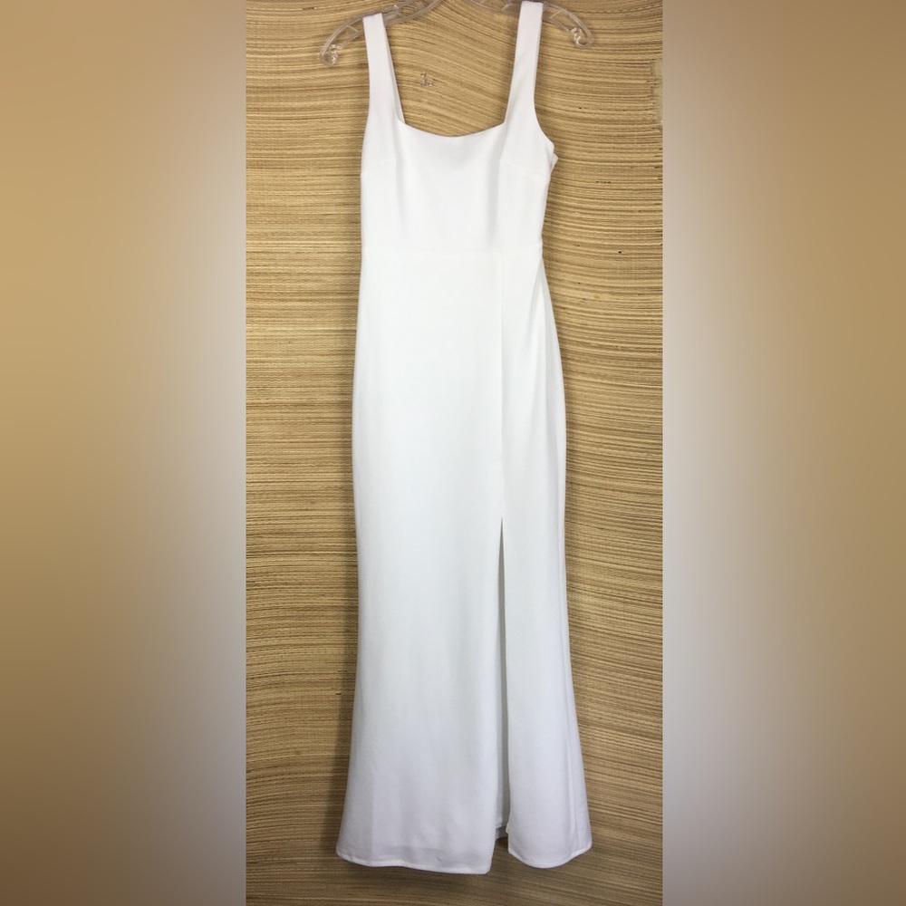 BHLDN Blake Square-Neck Stretch Crepe Gown Maxi Dress Size XS - Picture 6 of 14